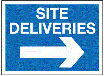 deliveries sign